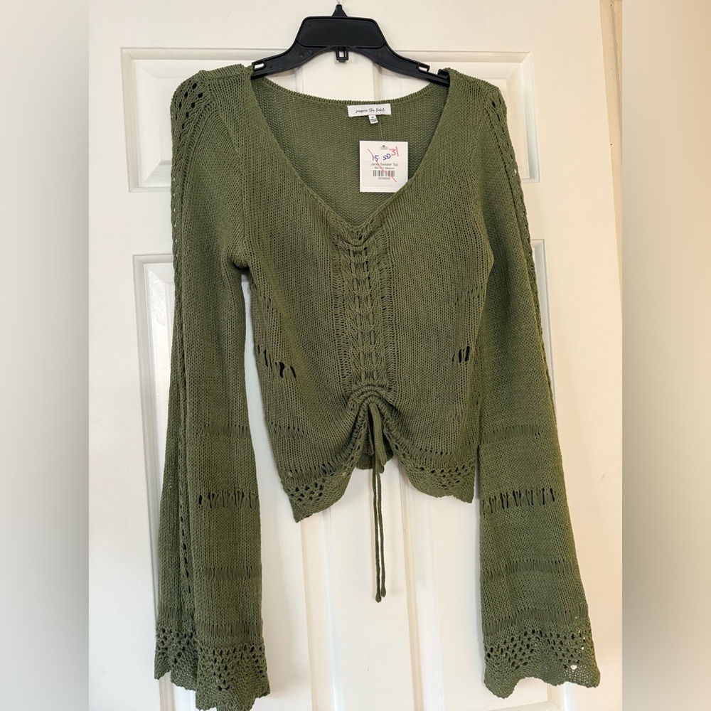 Olive Knit Top